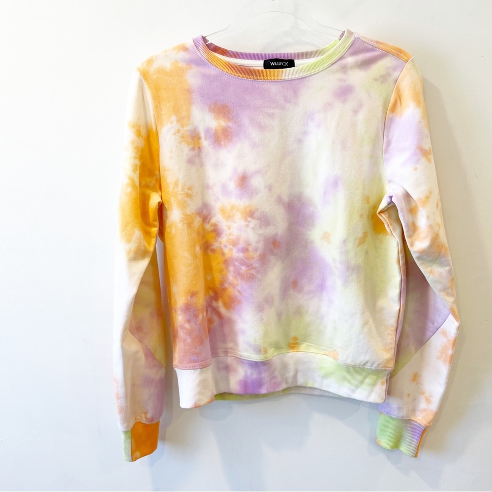 Wildfox Tie Dye Sweatshirt in‎ Sherbet